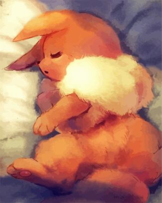 sleepy eevee diamond painting