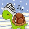 sleepy turtle diamond painting