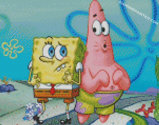 spongebob and Patrick diamond paintings