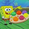 spongebob and burgers diamond painting