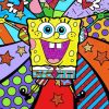 spongebob folk art diamond painting