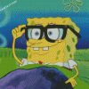 spongebob with glasses diamond paintings