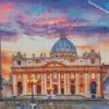 st peters square Rome diamond paintings