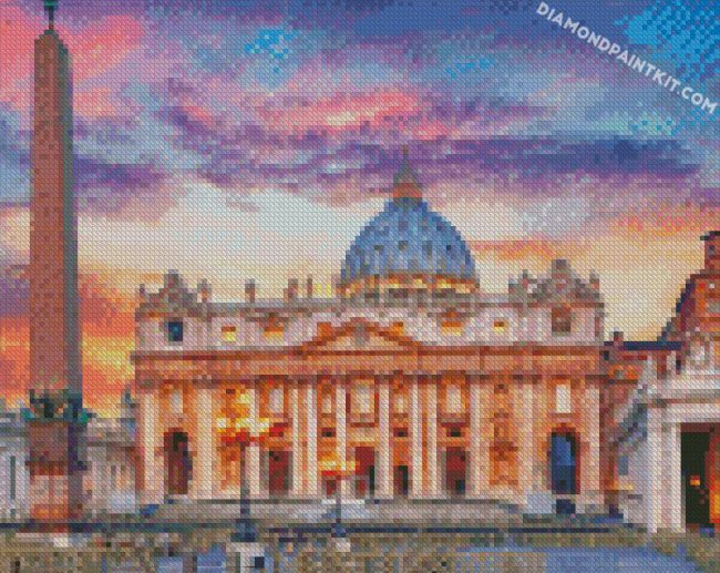 st peters square Rome diamond paintings