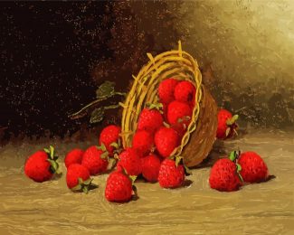 Strawberries Basket diamond painting