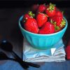 Strawberries Fruit In Bowl diamond painting