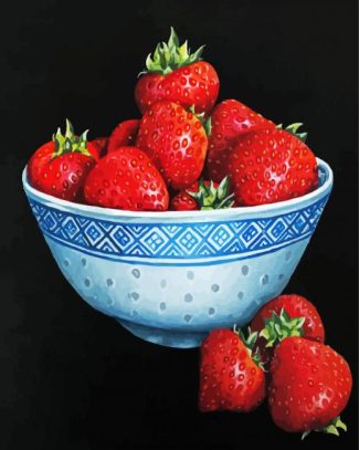 Strawberry Bowl diamond painting