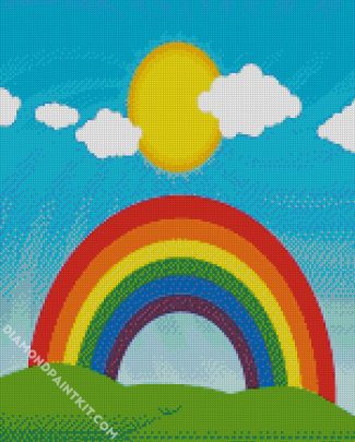 sun and rainbow diamond paintings