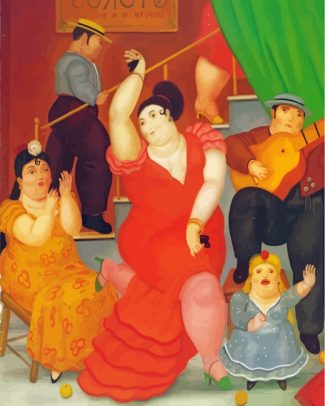 tablao flamenco fernando botero diamond painting