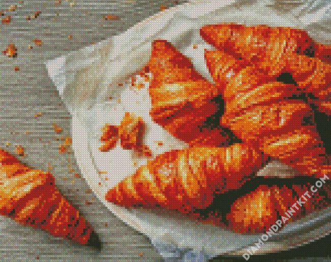 Tasty Croissants diamond painting