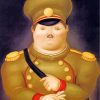 the captain ferando Botero diamond painting