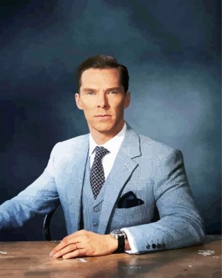 the english actor Benedict Cumberbatch diamond painting