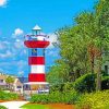 The Lighthouse At Harbour Town S.C. diamond painting