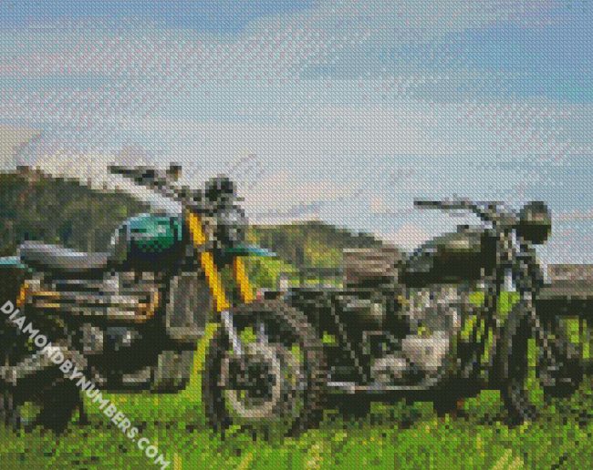 Triumph Motorcycles diamond painting