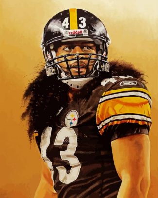 Troy Polamalu Steelers diamond painting