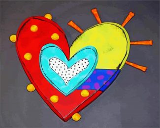 valentine s heart diamond painting