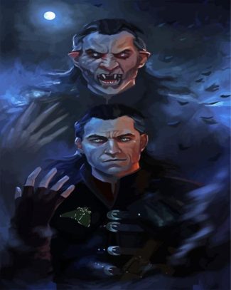 vampire illustration diamond painting