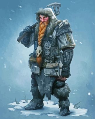 viking dwarf01 diamond painting