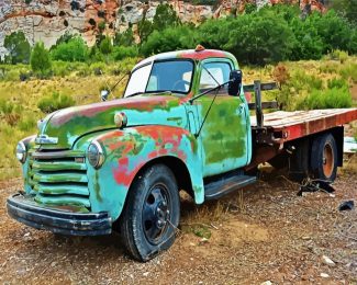 Vintage Chevy Truck diamond painting