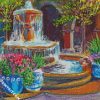 Vintage Fountain diamond painting