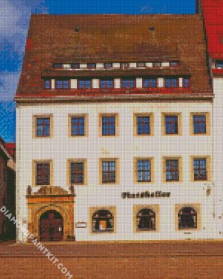 Vintage Obermarkt Freiberg diamond painting