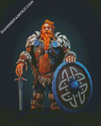 warrior dwarf diamond paintings