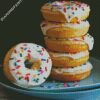 White Donuts diamond painting