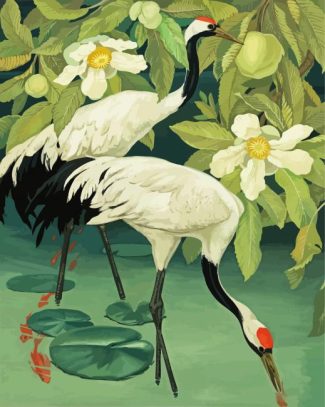 White Birds diamond painting