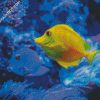 Yellow And Blue Fish In Water diamond painting