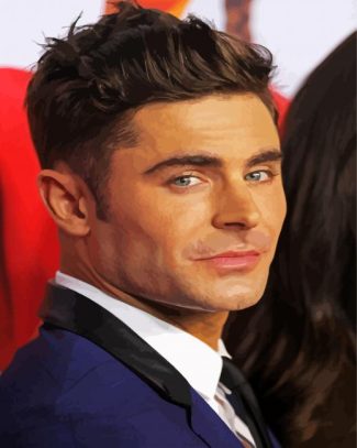 zac Efron Actor diamond painting