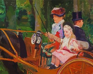 A Woman And A Girl Driving diamond painting