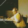 Lady Writing a Letter By Vermeer diamond painting