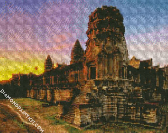 Angkor Wat Cambodia diamond painting