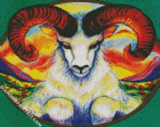 Aries diamond painting