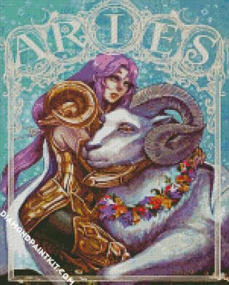 Aries Zodiac Illustration diamond painting