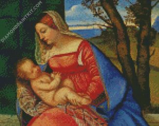 Bache Madonna By Tiziano diamond painting