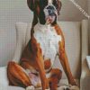 Boxer Dog diamond painting