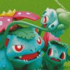 Bulbasaur Family diamond painting