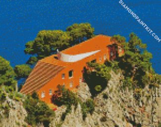 Casa Malaparte Capri diamond painting