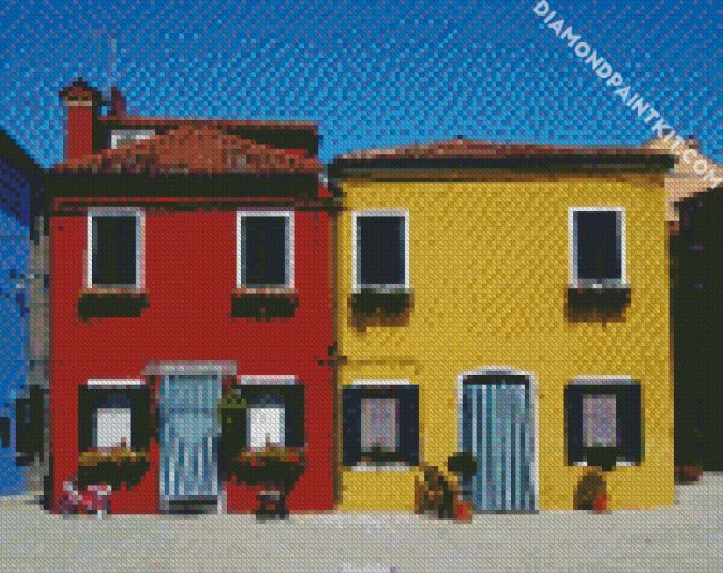 Case Colorate Burano diamond painting