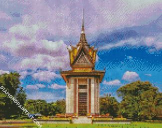 Choeung Ek Genocidal Centre Cambodia diamond painting