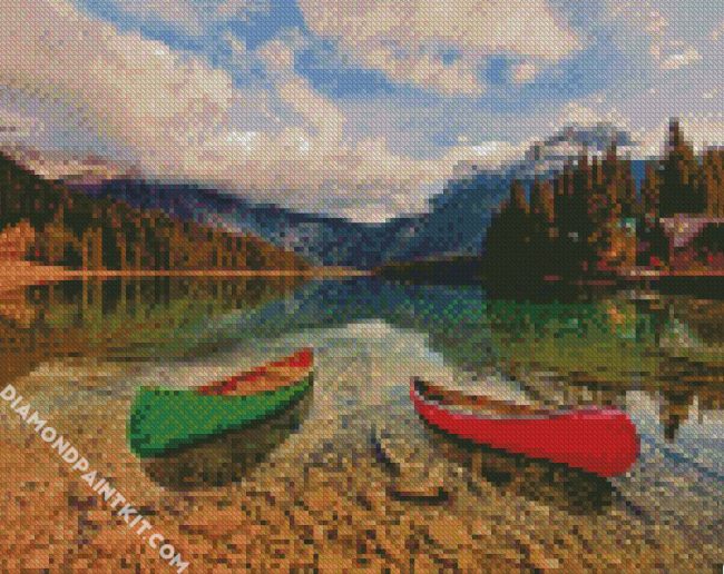 Emerald Lake Canada diamond painting