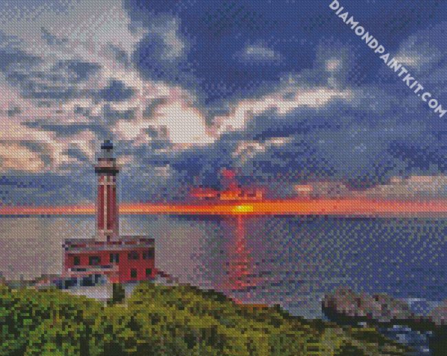 Faro Di Punta Carena diamond painting