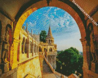 Fisherman Bastion Budapest diamond painting