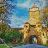 Gallows Gate Rothenburg Ob Der Tauber Town Germany diamond painting