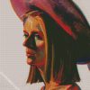 Girl With Pink Hat By Thiebaud diamond painting