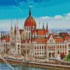 Hungarian Parliament Building Budapest diamond painting