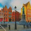 Jan Van Eyck Square Bruges diamond painting