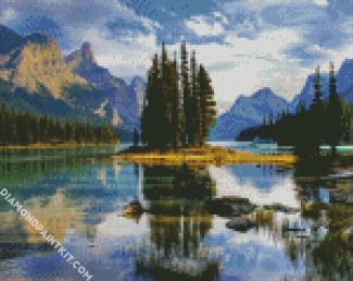 Jasper National Park Of Canada diamond painting