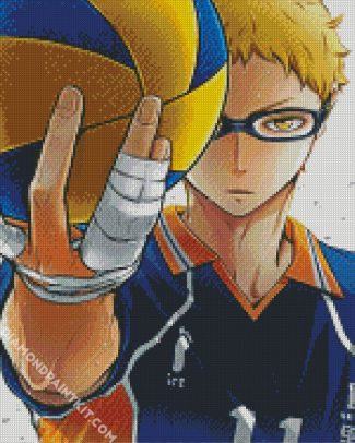 Kei Tsukishima Haikyuu diamond painting